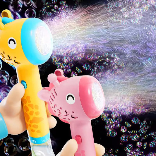Giraffe Bubble Gun Toy for Kids – Automatic Bubble Blaster Machine, Outdoor & Indoor Bubble Maker Gift for Boys & Girls